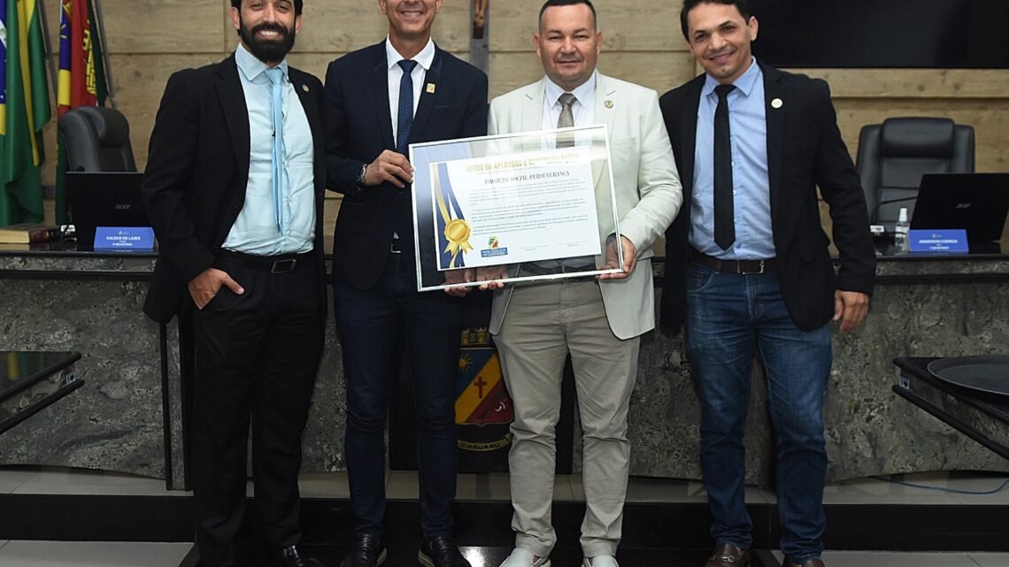 Cabo Cardoso é homenageado na Câmara de Caruaru pelo trabalho à frente do Projeto Social Perseverança