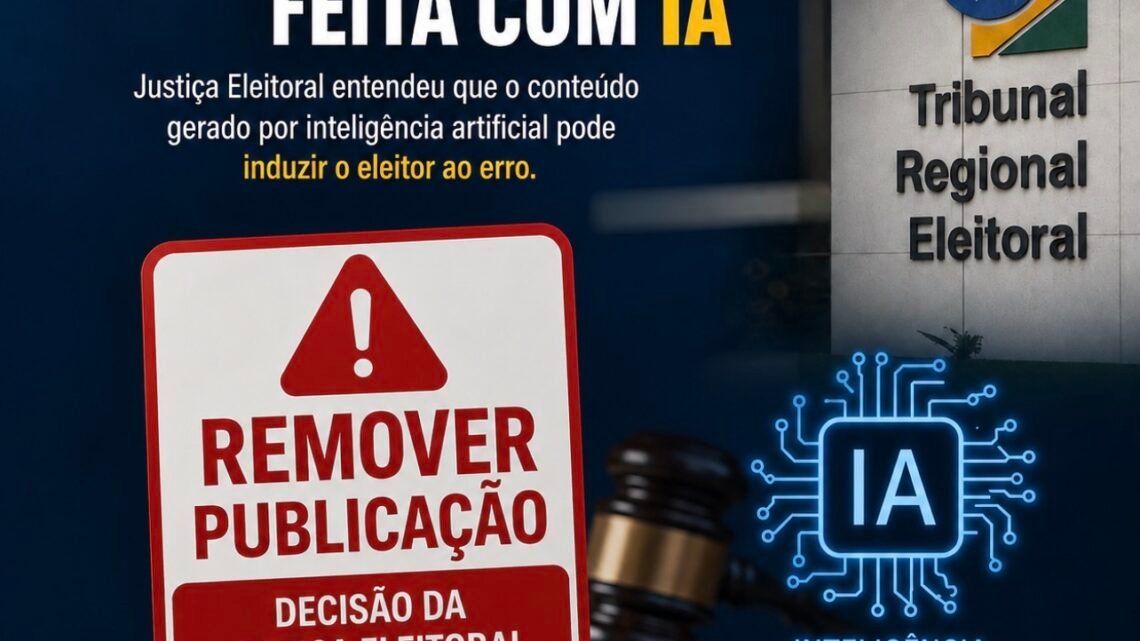 TRE determina remoção de publicação feita com IA que associa Raquel a Flávio Bolsonaro e exige que titular de página se apresente à justiça