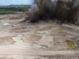 Obras do Aeroporto de Caruaru avançam com detonação de rochas para adequação da pista