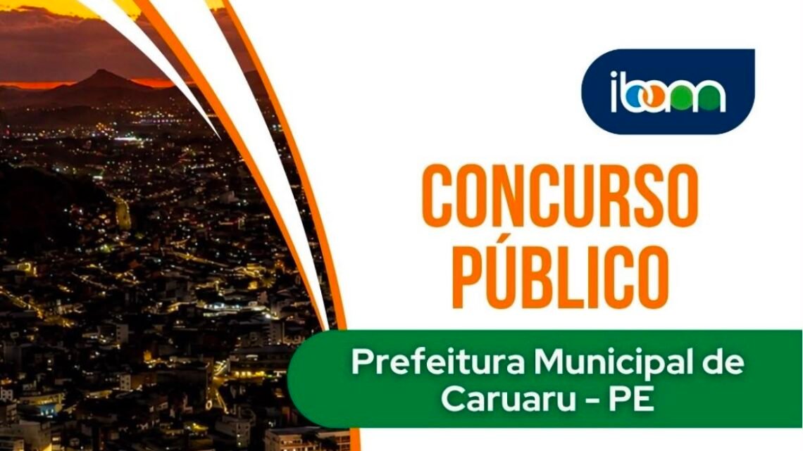 Prefeitura de Caruaru abre inscrições para concurso de Auditor e de Analista Fiscal