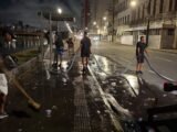 Campanha de Raquel dá exemplo e promove a limpeza no Centro do Recife logo após grande ato de campanha