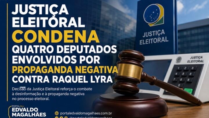 Justiça Eleitoral condena quatro deputados envolvidos por propaganda negativa contra Raquel Lyra