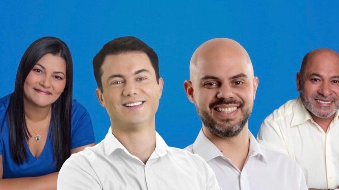 Vereadora Mery da Saúde recebe deputados Romero Sales Filho e Clodoaldo Magalhães em encontro com parceiros de trabalho no bairro Salgado, neste sábado (19)