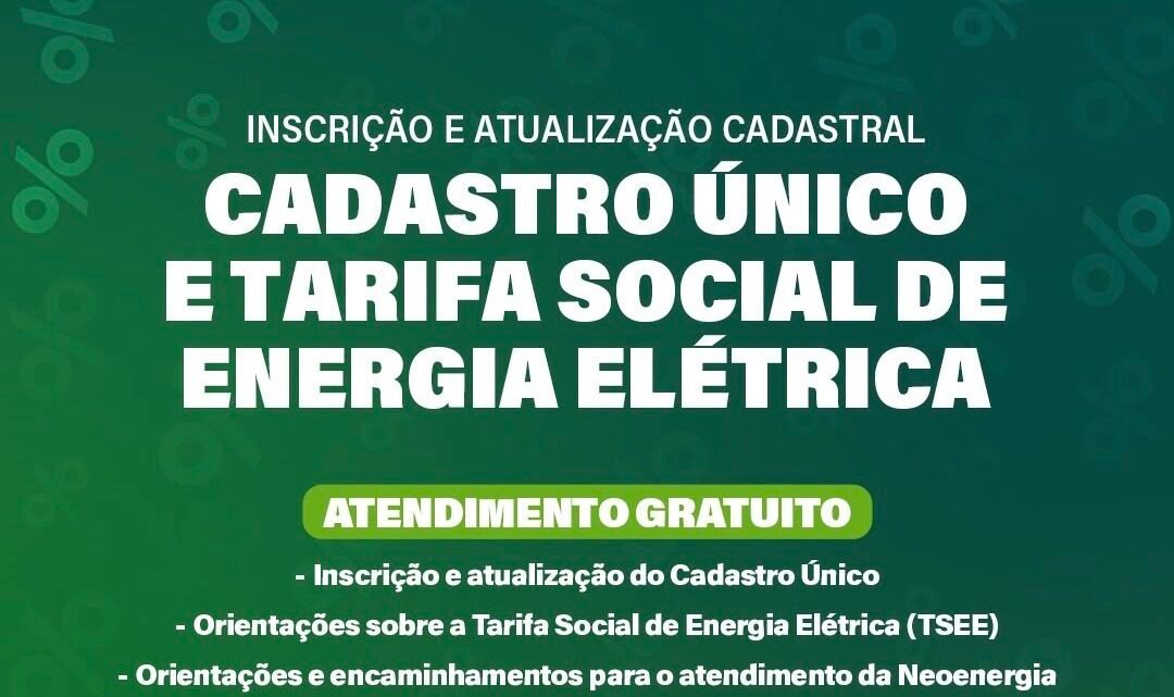 Prefeitura de Caruaru vai realizar ação conjunta com a Neoenergia para ampliar o acesso ao Cadastro Único e à Tarifa Social
