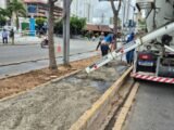 Novo canteiro da Avenida Agamenon Magalhães começa a ganhar forma com a requalificação
