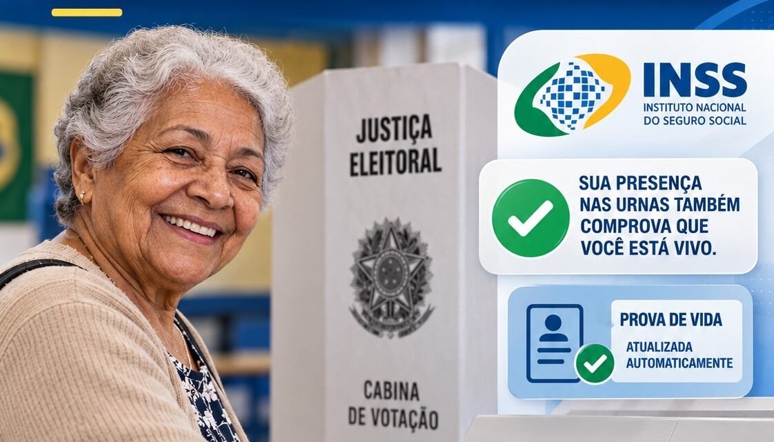 VOTO NO SEGUNDO TURNO ATUALIZA AUTOMATICAMENTE PROVA DE VIDA NO INSS