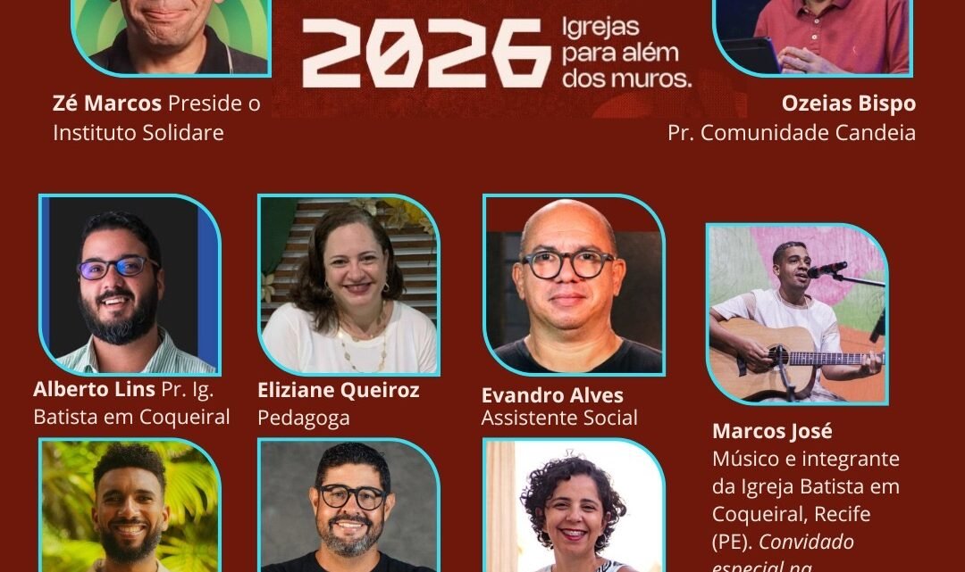 Caruaru sediará o Congresso Emaús 2026 com o tema “Igrejas para Além dos Muros” com lideranças, teólogos e ativistas de todo o país