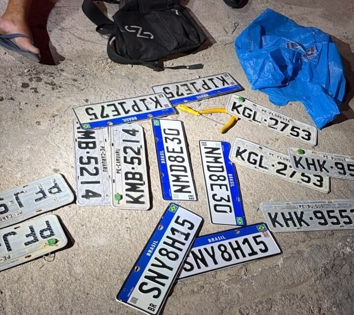 Veículo com registro de furto, placas e módulos automotivos são apreendidos pela Guarda Municipal de Caruaru